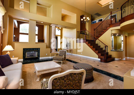 Residential living room interior Foto Stock