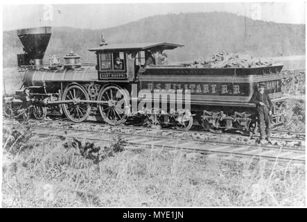 Gen. Haupt locomotore utilizzato dal gen. Herman Haupt durante la Guerra Civile (1861-1865) Foto Stock