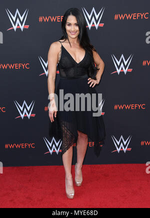 A nord di Hollywood, CA, Stati Uniti d'America. 8 Giugno, 2018. 06 Giugno 2018 - a nord di Hollywood, California - Nikki Bella. WWE FYC evento tenutosi a Saban Media Center presso la Accademia di televisione. Photo credit: Birdie Thompson/AdMedia Credito: Birdie Thompson/AdMedia/ZUMA filo/Alamy Live News Foto Stock