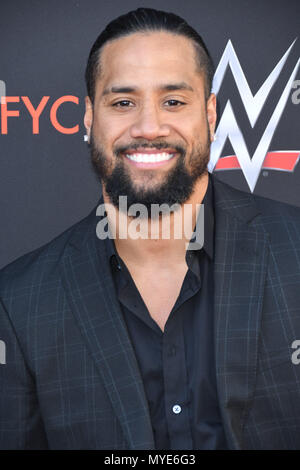 A nord di Hollywood, CA, Stati Uniti d'America. 8 Giugno, 2018. 06 Giugno 2018 - a nord di Hollywood, California - Jimmy OSU. WWE FYC evento tenutosi a Saban Media Center presso la Accademia di televisione. Photo credit: Birdie Thompson/AdMedia Credito: Birdie Thompson/AdMedia/ZUMA filo/Alamy Live News Foto Stock