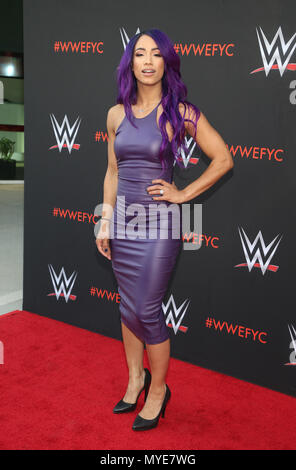 A nord di Hollywood, CA. Il 6 giugno, 2018. Sasha banche, della WWE First-Ever Emmy " per la vostra considerazione' evento al Saban Media Center in North Hollywood, la California il 6 giugno 2018. Credito: Faye Sadou/media/punzone Alamy Live News Foto Stock