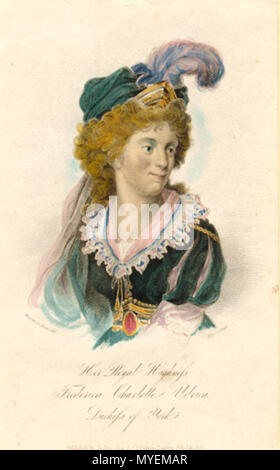 189 Frederica Carlota de Prússia - Princess Charlotte Frederica della Prussia - Friederike von Preußen (1767-1820) Foto Stock