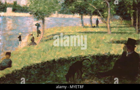 207 Georges Seurat - Étude pour la Grande Jatte PC 129 Foto Stock