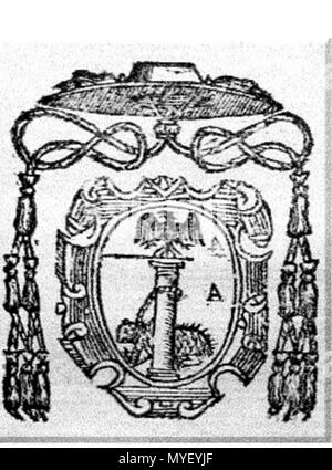 . Inglese: stemma del Cardinale Giuliano Cesarini, iuniore . Il 20 giugno 2012. Sconosciuto 213 Giuliano Cesarini, iuniore COA Foto Stock