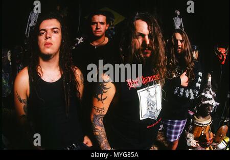 SEPULTURA fotografato a Tempe, Arizona USA nel 1995. Foto © Kevin Estrada / MediaPunch, Inc. ***Negoziare la tariffa prima di utilizzare*** Foto Stock