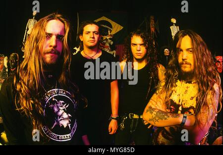 SEPULTURA fotografato a Tempe, Arizona USA nel 1995. Foto © Kevin Estrada / MediaPunch, Inc. ***Negoziare la tariffa prima di utilizzare*** Foto Stock