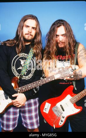 SEPULTURA fotografato a Tempe, Arizona USA nel 1995. Foto © Kevin Estrada / MediaPunch, Inc. ***Negoziare la tariffa prima di utilizzare*** Foto Stock