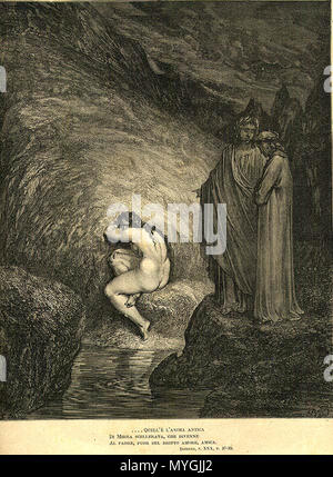 257 Canto dell'inferno 30, Gustave Dorè Foto Stock