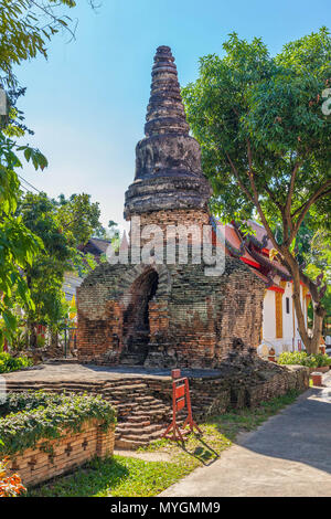 Tempio buddista a Chiang Mai. Foto Stock