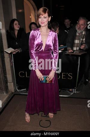 Londra, UK, 8 Febbraio 2018: Emily Beecham assiste il London Evening Standard British Film Awards al Claridges Hotel di Londra Foto Stock