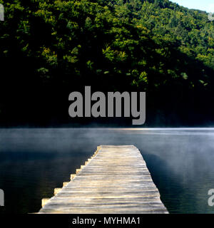 Il lago di Chambon, massiccio del Sancy, Parco Naturale Regionale dei Vulcani della Auvergne Puy de Dome reparto, Auvergne, Francia Foto Stock