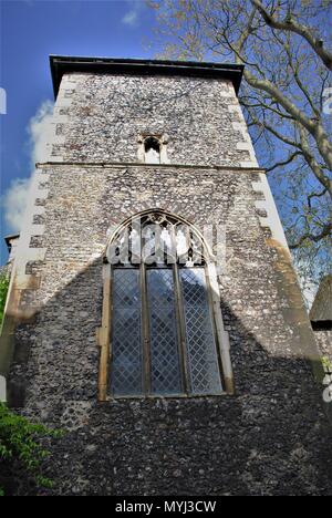 St PetersHungate, chiesa torre, medievil, Norwich, Norfolk, Foto Stock