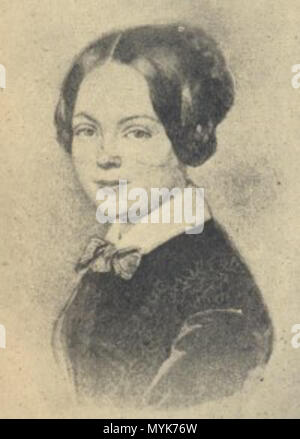 . Inglese: Marie von Ebner Eschenbach (geb. Dubsky) (1830-1916) . circa 1845. Sconosciuto 347 Marie von Ebner Eschenbach (geb. Dubsky) (1830-1916) Foto Stock