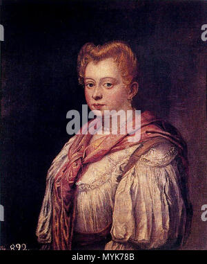 . Español: Dama veneciana, Museo del Prado . Marietta Robusti, la Tintoretta 347 Marietta Robusti Muchacha veneciana Lienzo. 77 x 65 cm. Museo del Prado. Madrid Foto Stock