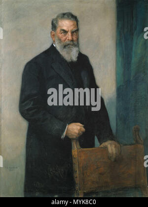 . Español: Oskar von Miller (1855 - 1934). Pintura mostrada en el Deutsches Museum en onore un su creador annunciati. 1912. Friedrich August von Kaulbach (1850-1920) 400 Oskar von Miller DM Foto Stock