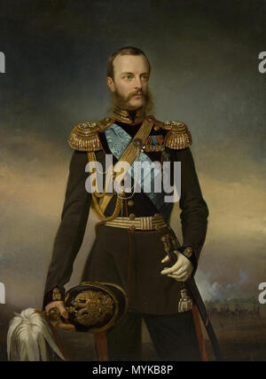 . Портрет великого князя Михаила Николаевича . Il Granduca Michael Nikolajevic della Russia . Начало 1860-х гг. 361 Michael Nikolajevic della Russia (Romanov galleria) Foto Stock