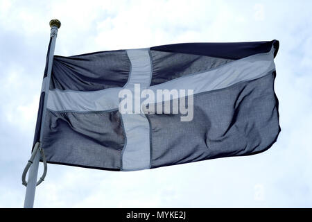 Bandiera della Cornovaglia, pirano st. Foto Stock