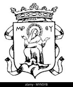 . Inglese: stemma dei Chierici Regolari della Madre di Dio di Lucca, da una stampa del xviii secolo . Il XVIII secolo. Sconosciuto 574 Zchier11Leonardi Foto Stock