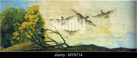 . Uccelli in volo . cartoni per la tapisserie . tra 1786 e 1787 405 Pajaros volando (Goya) Foto Stock