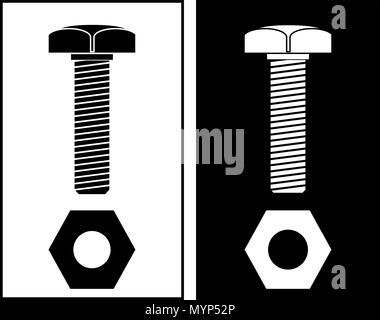 Illustrazione Vettoriale di vite, in bianco e nero Illustrazione Vettoriale