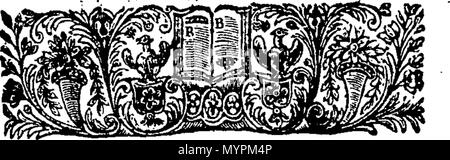 . Inglese: Fleuron dal libro: un saggio sulle febbri. A che ora è aggiunto, una dissertazione sul maligne, colite mal di gola. La terza edizione. Da Giovanni Huxham, M. D. Fellow della Royal College of Physicians a Edimburgo e della Royal Society di Londra. 320 Un saggio sulle febbri Fleuron T053086-4 Foto Stock