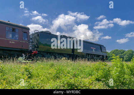 Città di pozzetti locomotiva a vapore le bave Country Park Foto Stock