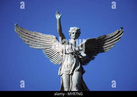 Montreal, Canada, 3 juin,2018.Close-up di angelo in cima al monumento a Sir George-Etienne Cartier sulla montagna Mount-Royal.Credit:Mario Beauregard/Alamy Li Foto Stock