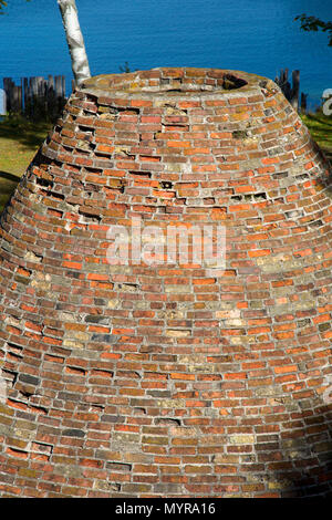 Carbone forno, Fayette Historic State Park, Michigan Foto Stock