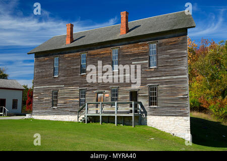 Town Hall, Fayette Historic State Park, Michigan Foto Stock