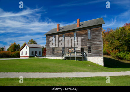 Town Hall, Fayette Historic State Park, Michigan Foto Stock