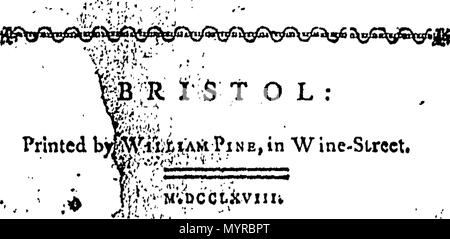 . Inglese: Fleuron dal libro: un estratto della vita e della morte del sig. Thomas Haliburton. 335 Un estratto della vita e della morte del sig. Thomas Haliburton. Fleuron T075769-1 Foto Stock