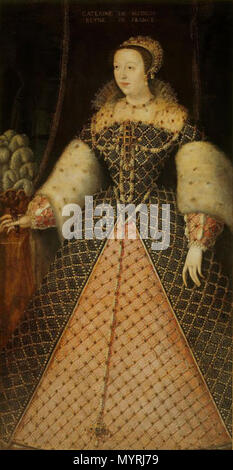 . Ritratto di Caterina de' Medici (1519-1589) . dal 1547 fino al 1559 364 Catarina de' Medici Uffizi Foto Stock