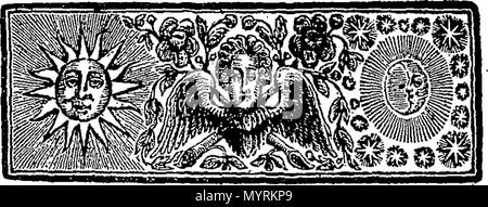 . Inglese: Fleuron dal libro: un saggio verso una dimostrazione della Scripture-Trinity. Da Philanthropus Londinensis. 327 Un saggio verso una dimostrazione della Scripture-Trinity. Da Philanthropus Londinensis. Fleuron T053295-6 Foto Stock