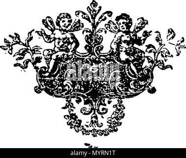 . Inglese: Fleuron dal libro: un esame dei principi e una inchiesta sul comportamento delle due b*****rs; per quanto riguarda la determinazione della loro potenza e la loro prosecuzione della guerra, "fino alla firma dei preliminari. In una lettera ad un membro del Parlamento. 332 Un esame dei principi Fleuron N006949-1 Foto Stock