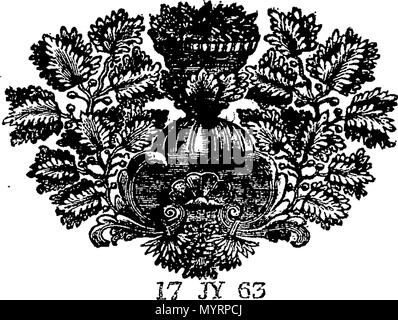 . Inglese: Fleuron dal libro: un patrimonio storico e dizionario critico. Da Monsieur Bayle. Tradotto in inglese, con molte aggiunte e correzioni, realizzato dallo stesso autore, che non sono nelle edizioni francese. ... A-B. 337 uno storico e critico Fleuron dizionario T143095-10 Foto Stock