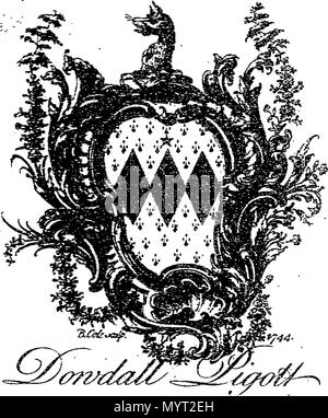 . Inglese: Fleuron dal libro: Anti-Machiavel: o, un esame di Machiavel Principe. Con note storiche e politiche. Pubblicato dal sig. de Voltaire. Traduzione dal francese. 367 Anti-Machiavel-, o un esame di Machiavel principe Fleuron T136840-1 Foto Stock