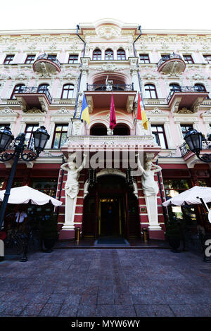 Il Bristol hotel sulla via Pushkin in Odessa. Foto Stock