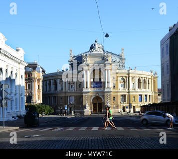 Opera e Balletto edificio in Odessa, Ucraina. Foto Stock