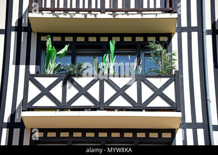 Rue desiderio Le Hoc, Deauville, in Normandia, Francia, Europa Foto Stock