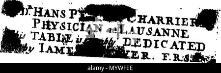 . Inglese: Fleuron dal libro: Aquatilium animalium Amboin?, &c. icones & nomina. Contenenti vicino a 400 figure, engraven su piastre di rame Crustaceous Aquatick e Testaceous animali; come aragoste, aragoste, gamberi e gamberetti, Sea-Urchins, uova, pulsanti, stelle Couries, Concks, Perywinkles, conchiglia, ostriche, muscoli, cardidi, fronzoli, fa le fusa, Capesante con subacquei altri tipi di Mare e Fiume Shell-Fish; tutti trovati circa Amboina, e la vicina Indian Shores, con loro in latino, inglese e olandese e i nomi dei nativi. Da Giacomo Petiver, speziale; F. R. S. Londra. 373 Aquatilium animalium Amboin Fleuro Foto Stock