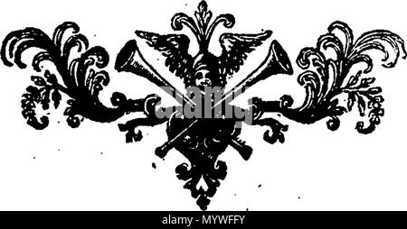 . Inglese: Fleuron dal libro: Arabian Nights entertainments: consistente in mille e una storie. Detto dalla Sultaness delle Indie, per deviare il sultano dall'esecuzione di una sanguinosa voto aveva fatto sposare una donna ogni giorno e avere il suo tagliare la mattina successiva per vendicare se stesso per le infedeltà del suo primo Sultaness, &c. Contenente un meglio conto del Costume e della religione, delle nazioni orientali, vale a dire il Tartari, i Persiani e indiani, che è quello di essere incontrato in qualsiasi autore finora pubblicare'd. Tradotto in francese dal Arabian MSS, da M. Galland, del Royal Acade Foto Stock