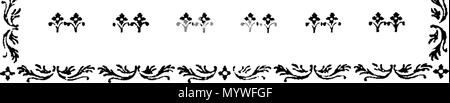 . Inglese: Fleuron dal libro: Arabian Nights entertainments: consistente in mille e una storie, raccontata dai Sultaness delle Indie, per deviare il sultano dall'esecuzione di una sanguinosa voto aveva fatto sposare una donna ogni giorno e avere il suo tagliare la mattina successiva per vendicare se stesso per le infedeltà del suo primo Sultaness, &c. Contenente un meglio conto del Costume e della religione dei popoli orientali, vale a dire il Tartari, i Persiani e indiani, che è quello di essere incontrato in qualsiasi autore finora pubblicati. Tradotto in francese dal Arabian mss. da M. Galland della Royal Academy Foto Stock