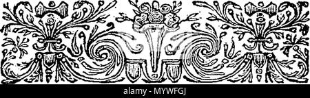 . Inglese: Fleuron dal libro: Arabian Nights entertainments: consistente in mille e una storie, raccontata dai Sultaness delle Indie per deviare il sultano dall'esecuzione di una sanguinosa voto aveva fatto sposare una donna ogni giorno e avere il suo tagliare la mattina successiva per vendicare se stesso per le infedeltà del suo primo Sultaness, &c. Contenente un meglio conto del Costume e della religione dei popoli orientali, vale a dire il Tartari, i Persiani e indiani, che è quello di essere incontrato in qualsiasi autore finora pubblicati. Tradotto in francese dal Arabian MSS, da M. Galland, della Royal Academy Foto Stock