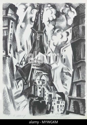 . Inglese: La Tour. (L., pag. 3). Litografia, piastra di 61,0 x 44,6 cm . 1925. Robert Delaunay (1885-1941) nomi alternativi Robert Delaunay II; Robert II Delaunay; Robert Delaunay (1885-1941); Robert Victor Félix Delaunay; Delaunay Descrizione pittore francese e artista Data di nascita e morte 12 Aprile 1885 25 ottobre 1941 Luogo di nascita e morte Parigi Montpellier competente controllo : Q33978 VIAF:?ISNI 68979341:?0000 0001 0912 1333 ULAN:?500023463 LCCN:?n50039043 NLA:?35034683 WorldCat 89 Robert Delaunay La Tour litografia 1925 Foto Stock