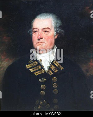 . Ritratto di Ammiraglio Mariot Arbuthnot (1711-1794) . La seconda metà del XVIII secolo 3 Adm marriot Foto Stock