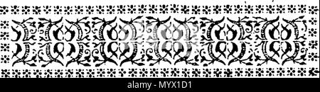 . Inglese: Fleuron dal libro: Arithmetick in epitome. In due parti. Da William Webster, W. M. 378 Arithmetick in epitome. In due parti. Da William Webster, W. M. Fleuron T022413-46 Foto Stock