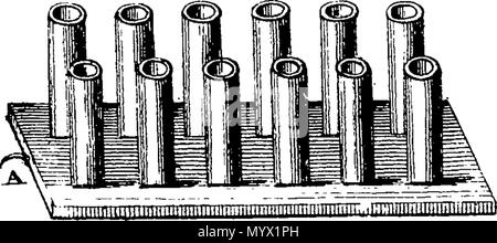 . Inglese: Fleuron dal libro: fuochi artificiali, perfezionato per la moderna pratica, dall'minutest ai rami più alti; contenente egrette Amber-Lights palloncini batterie Fire-Ships cinese coni Cohorns cracker Cascades Dodecaedrons anatre terremoti voli volantini fontane globi Gerbes Gold-Rain Grand volute leader miniere luci corrisponda malte marron lune di Nettuno pentole Chariot pompe razzi Rain-Falls Sea-Fights Silver-Rain Spur-Fire I Maghinò stelle Sky-Rockets cigni sciami Thunder in camere Towering-Rockets, doppia e singola Tourbillons acqua alberi ruote Fire-Works Yew-Trees Foto Stock