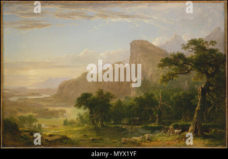 . Il paesaggio-scena da "Thanatopsis' . 1850 382 Asher Brown Durand - paesaggio, scena da "Thanatopsis" Foto Stock