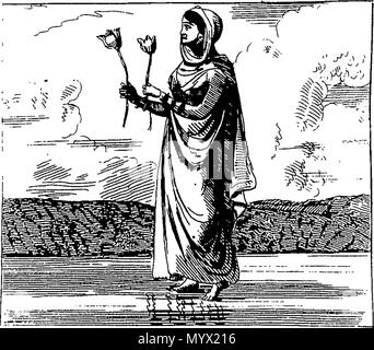 . Inglese: Fleuron dal libro: ricerche asiatico; o le transazioni delle società, istituito nel Bengala, per indagare nella storia e antichità, le arti, le scienze e la letteratura, dell'Asia. ... Stampato testualmente il Calcutta edition. 382 ricerche asiatico; o Fleuron T162631-25 Foto Stock