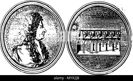 . Inglese: Fleuron dal libro: astronomia, in cinque libri. Da Roger lungo, D. D. F.R.S. Maestro di Pembroke Hall all'Università di Cambridge. ... 384 Astronomia, in cinque libri Fleuron T119957-23 Foto Stock